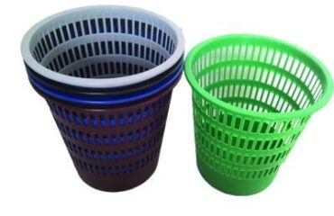 LOT DE 5 CORBEILLES À PAPIER INCASSABLES PETIT MODÈLE