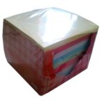 LOT DE 5 BLOC-CUBE 95 X 95 X 95 MM 500 FEUILLETS COUL ASSORTIS