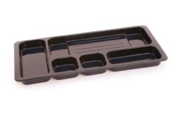 PLUMIER EN ABS RIGIDE 5 COMPARTIMENTS