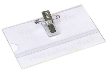 LOT DE 25 PORTE BADGE MOSPAS À PINCE SOUPLE