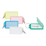 5 PORTE CLÉS 56 X 29 MM PLASTIQUE