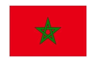 DRAPEAU MAROC 100x100 cm