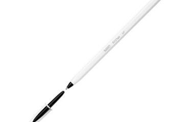 STYLO BIC A BILLE CRISTAL UP POINTE MOYENNE NOIR