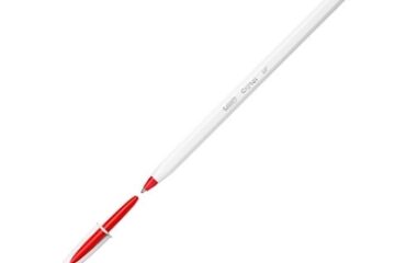 STYLO BIC A BILLE CRISTAL UP POINTE MOYENNE ROUGE