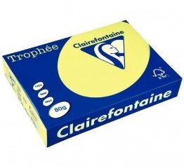 RAMETTE PAPIER COULEUR A4 80G JAUNE